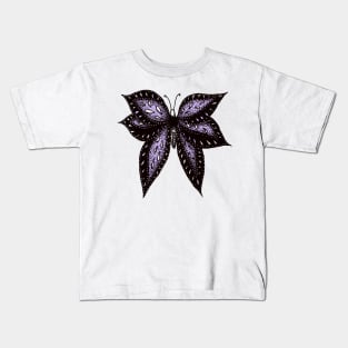 Butterfly Abstract Ink Drawing Kids T-Shirt